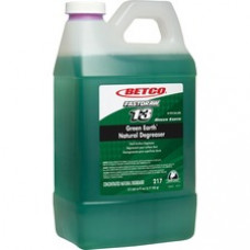 Green Earth FASTDRAW Natural Degreaser - Concentrate Liquid - 67.6 fl oz (2.1 quart) - 4 / Carton - Dark Green