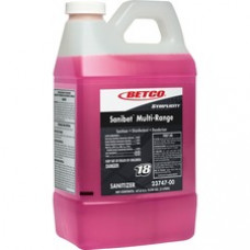 Betco Symplicity Sanibet MultiRange Sanitize - Concentrate Liquid - 67.6 fl oz (2.1 quart) - 1 Each - Pink