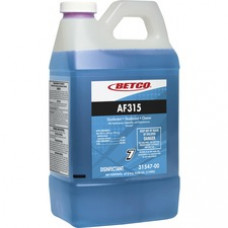 Betco AF315 Disinfectant Cleaner - Ready-To-Use Liquid - 67.6 fl oz (2.1 quart) - 67.60 oz (4.22 lb) - Citrus Floral Scent - 4 / Carton - Turquoise, Blue