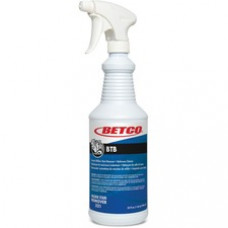 Betco BTB Instant Mildew Stain Remover - Spray - 32 fl oz (1 quart) - Apple Scent - 1 Each - Amber