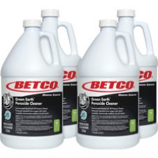 Green Earth Peroxide Cleaner - Concentrate Liquid - 128 fl oz (4 quart) - Fresh Mint Scent - 4 / Carton - Clear