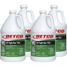 Betco Fight Bac RTU Disinfectant - Ready-To-Use Liquid - 128 fl oz (4 quart) - Fresh Scent - 4 / Carton - Clear