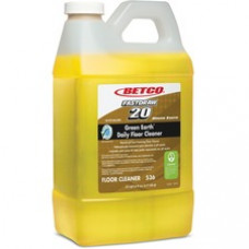 Green Earth Concentrated Daily Floor Cleaner - 67.6 fl oz (2.1 quart) - Bottle - 4 / Carton - Yellow
