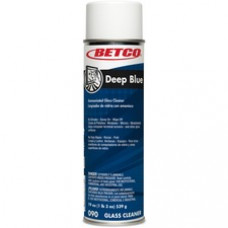Betco Deep Blue Glass & Surface Cleaner - Foam Spray - 19 fl oz (0.6 quart) - Characteristic ScentAerosol Spray Can - 1 Each - White