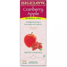 Bigelow Cranberry Apple Herbal Tea - Herbal Tea - Cranberry Apple - 168 Teabag - 28 / Box
