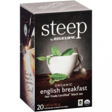 Bigelow Organic English Breakfast Black Tea Bag - 1.6 oz - 20 Teabag - 20 / Box