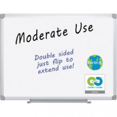 MasterVision Earth Silver Easy-Clean Dry-erase Board - 36