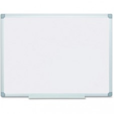 MasterVision Earth Silver Easy-Clean Dry-erase Board - 48