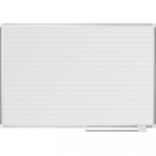 MasterVision Magnetic Gold Ultra Dry Erase Board - White, Gold - Aluminum, Steel - Magnetic, Dry Erase Surface, Marker Tray