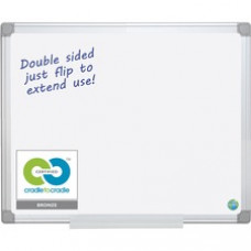 MasterVision Earth Silver Easy-Clean Dry-erase Board - 72