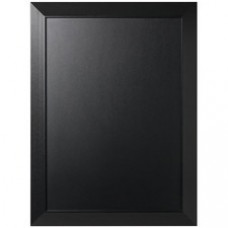 MasterVision Kamashi Chalk Board - Black Surface - Black Wood Frame - Horizontal/Vertical - 1 Each