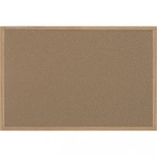 MasterVision Recycled Cork Bulletin Boards - 48" Height x 72" Width - Cork Surface - Self-healing - Wood Frame - 1 Each