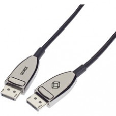 Black Box DisplayPort 1.4 Active Optical Cable - 32.81 ft Fiber Optic A/V Cable for Audio/Video Device, Video Extender, Transmitter, Receiver - First End: 1 x DisplayPort 1.4 Digital Audio/Video - Male - Second End: 1 x DisplayPort 1.4 Digital Audio/Video