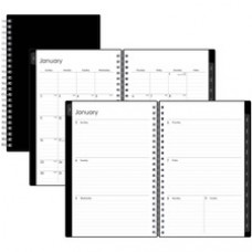 Blue Sky Enterprise Weekly/Monthly Planner - Weekly, Monthly - 12 Month - January 2022 - December 2022 - 1 Month, 1 Week Double Page Layout - 5