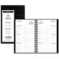 Blue Sky Aligned Weekly Contacts Planner - Weekly - 1 Year - January 2022 - December 2022 - 1 Week Double Page Layout - 3 1/2