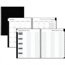 Blue Sky Academic Year Teachers Lesson Planner - Academic/Professional - Weekly, Monthly - 12 Month - July 2022 - June 2023 - 1 Week, 1 Month Double Page Layout - White Sheet - Paper - Black - 8.5