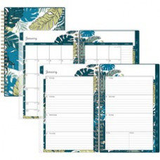 Blue Sky Grenada Create-Your-Own Cover Weekly/Monthly Planner - Weekly, Monthly - 12 Month - January - December - 1 Month Double Page Layout - 5