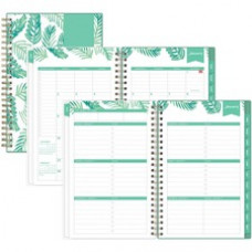 Day Designer Palms Weekly/Monthly Planner - Weekly, Monthly - 12 Month - January 2022 - December 2022 - 1 Month, 1 Week Double Page Layout - 5