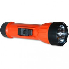 Bright Star WorkSafe Waterproof Flashlight - Bulb - D - PolypropyleneLens Ring - Orange, Black
