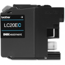 Brother Genuine LC20EC INKvestment Super High Yield Cyan Ink Cartridge - Inkjet - Super High Yield - 1200 Pages - Cyan - 1 Each