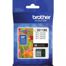 Brother LC3011BK Original Standard Yield Inkjet Ink Cartridge - Single Pack - Black - 1 Each - 200 Pages