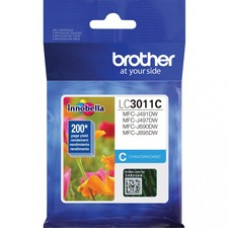 Brother LC3011C Original Standard Yield Inkjet Ink Cartridge - Single Pack - Cyan - 1 Each - 200 Pages