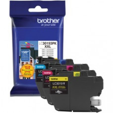 Brother LC30193PK Ink Cartridge - Cyan, Magenta, Yellow - Inkjet - Super High Yield - 1500 Pages Cyan, 1500 Pages Magenta, 1500 Pages Yellow - 1 / Pack