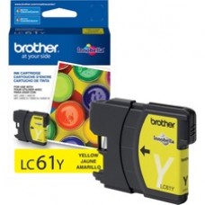 Brother LC61Y Original Ink Cartridge - Inkjet - 325 Pages - Yellow - 1 Each