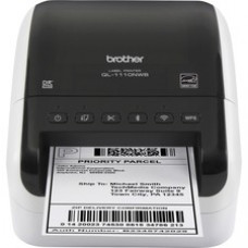 Brother QL-1110NWB Desktop Direct Thermal Printer - Monochrome - Label Print - Ethernet - USB - Bluetooth - 118.11