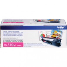 Brother Genuine TN310M Magenta Toner Cartridge - Laser - 1500 Pages - Magenta - 1 Each