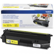 Brother Genuine TN331Y Yellow Toner Cartridge - Laser - 1500 Pages - Yellow - 1 Each