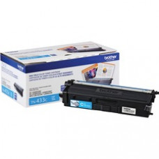 Brother TN433C Toner Cartridge - Cyan - Laser - High Yield - 4000 Pages - 1 Each