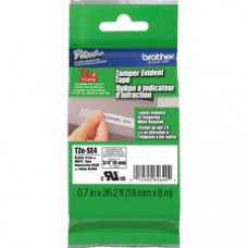 Brother P-touch TZ Laminated Security Tape - Removable Adhesive - 45/64