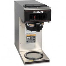 BUNN VP17-1 Coffee Brewer - 1600 W - 2 quart - 12 Cup(s) - Multi-serve - Stainless Steel, Black - Stainless Steel, Plastic