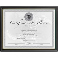 DAX Black & Gold Certificate Frames - Holds 8.50