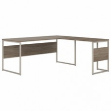 Bush Business Furniture Hybrid Collection Hickory Desking - 71.3