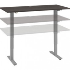 Bush Business Furniture Move 40 Series 60w X 30d Electric Height Adjustable Standing Desk - Storm Gray Rectangle Top - Silver T-shaped Base x 59.45