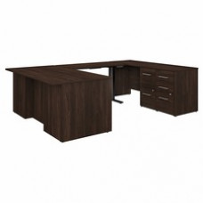 Bush Business Furniture Office 500 Black Walnut Desk - 108.4