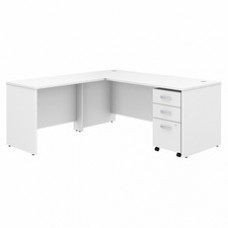 Bush Business Furniture Studio C 72w X 30d L Shaped Desk With Mobile File Cabinet And 42w Return - 72