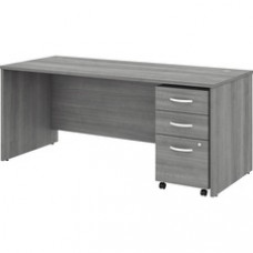Bush Business Furniture Studio C 72W x 30D Office Desk with Mobile File Cabinet - 72