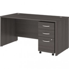 Bush Business Furniture Studio C 60W x 30D Office Desk with Mobile File Cabinet - 60