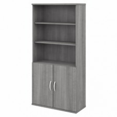 Bush Business Furniture Studio C 5 Shelf Bookcase with Doors - 36