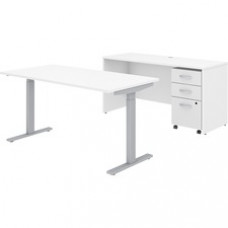 Bush Business Furniture Studio C White Laminate Desking - 60