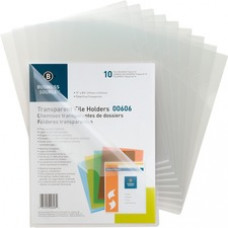 Business Source Letter File Sleeve - 8 1/2