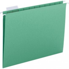 Business Source 1/5 Tab Cut Letter Recycled Hanging Folder - 8 1/2