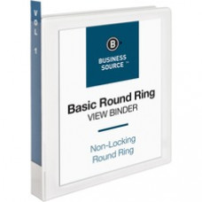 Business Source Round-ring View Binder - 1