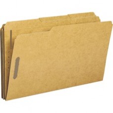 Business Source 1/3 Tab Cut Legal Recycled Fastener Folder - 8 1/2