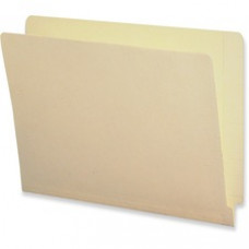 Business Source Straight Tab Cut Letter Recycled End Tab File Folder - 8 1/2