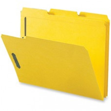Business Source 1/3 Tab Cut Letter Recycled Fastener Folder - 8 1/2