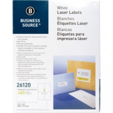 Business Source Bright White Premium-quality Address Labels - Permanent Adhesive - 3 1/2
